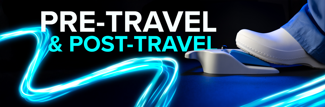 Pre-Travel and Post-Travel Protection for Medical Foot Pedals 